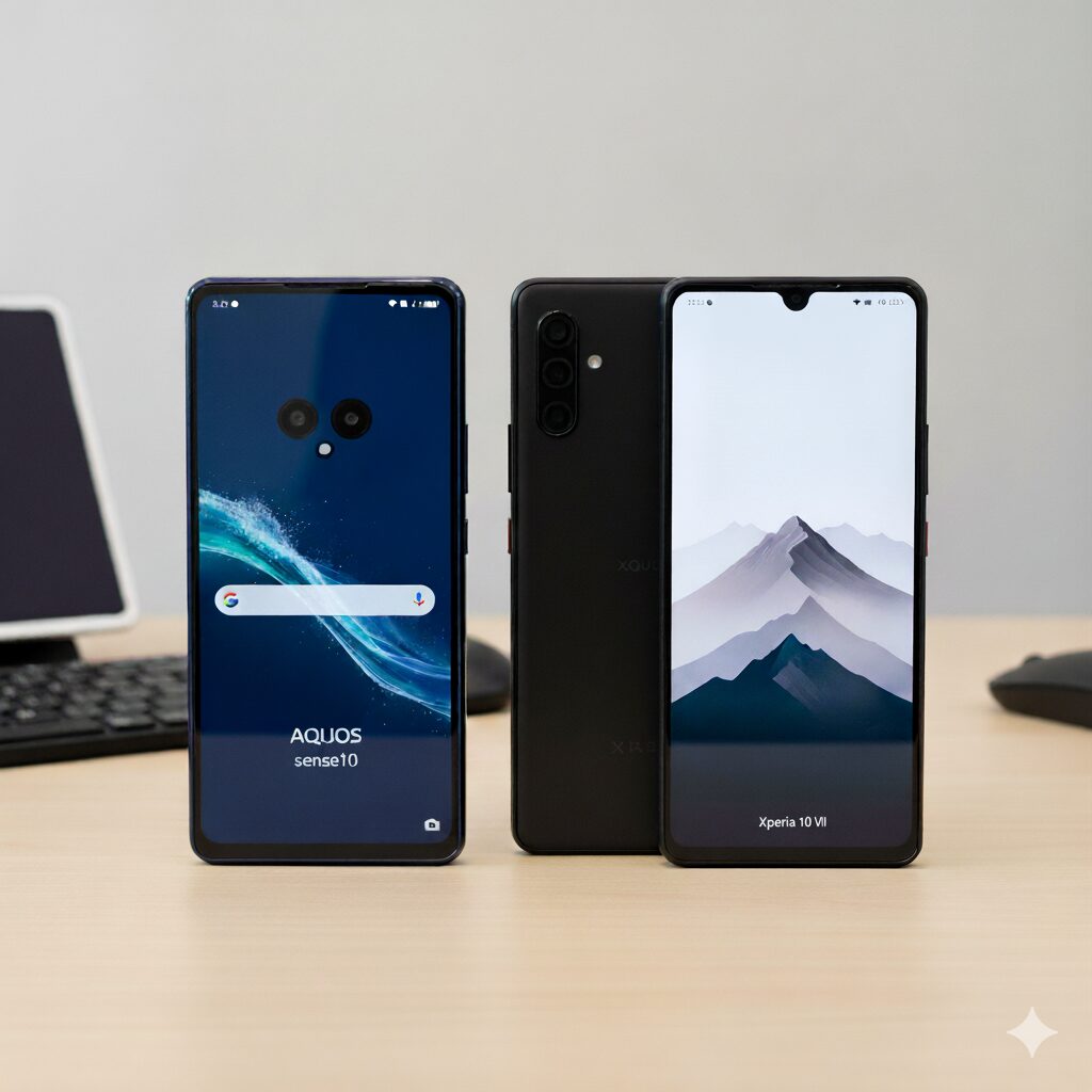 AQUOSsense10とXperia10VIIの比較